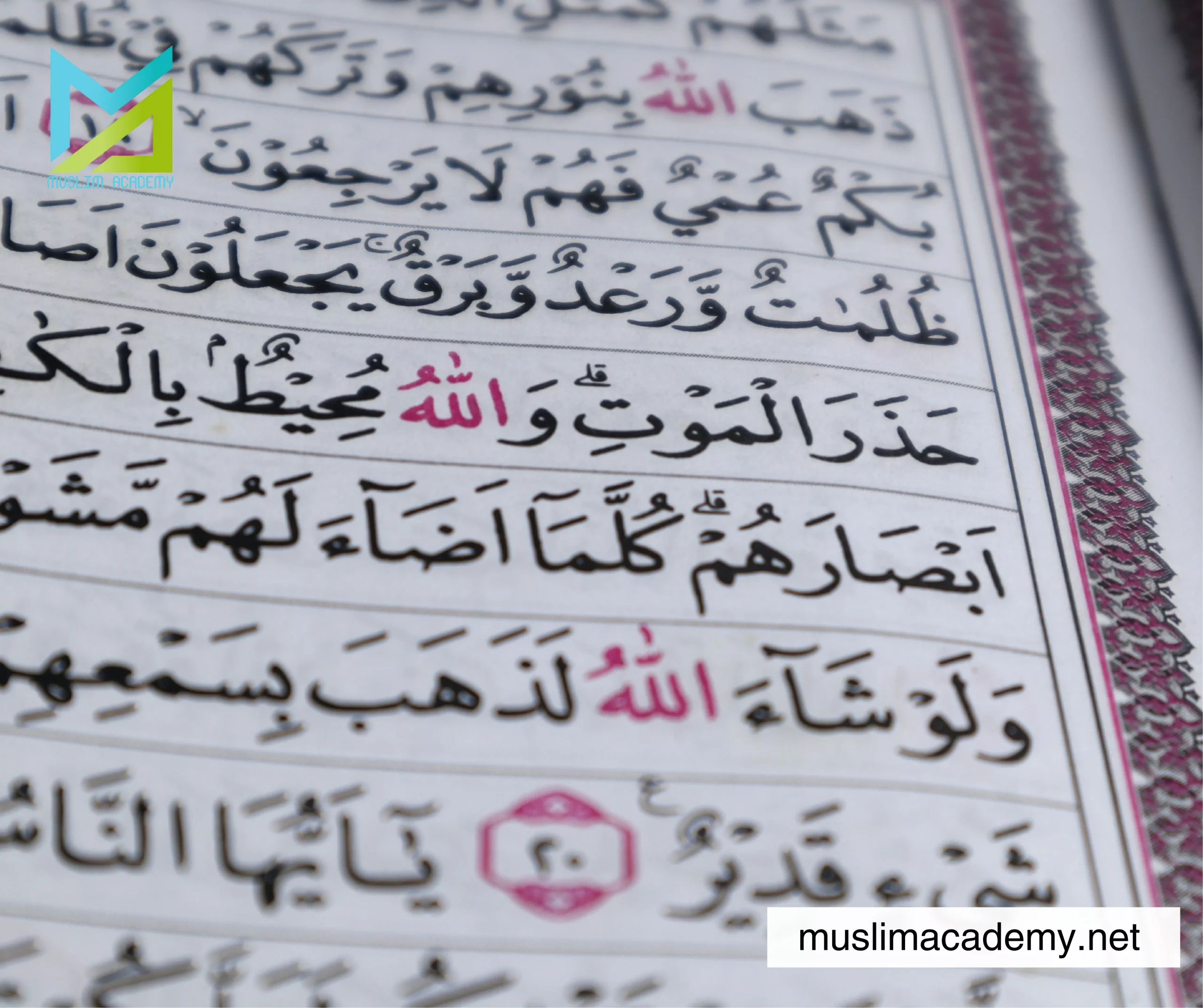 Online Quran Memorization Course 3, Muslim Academy