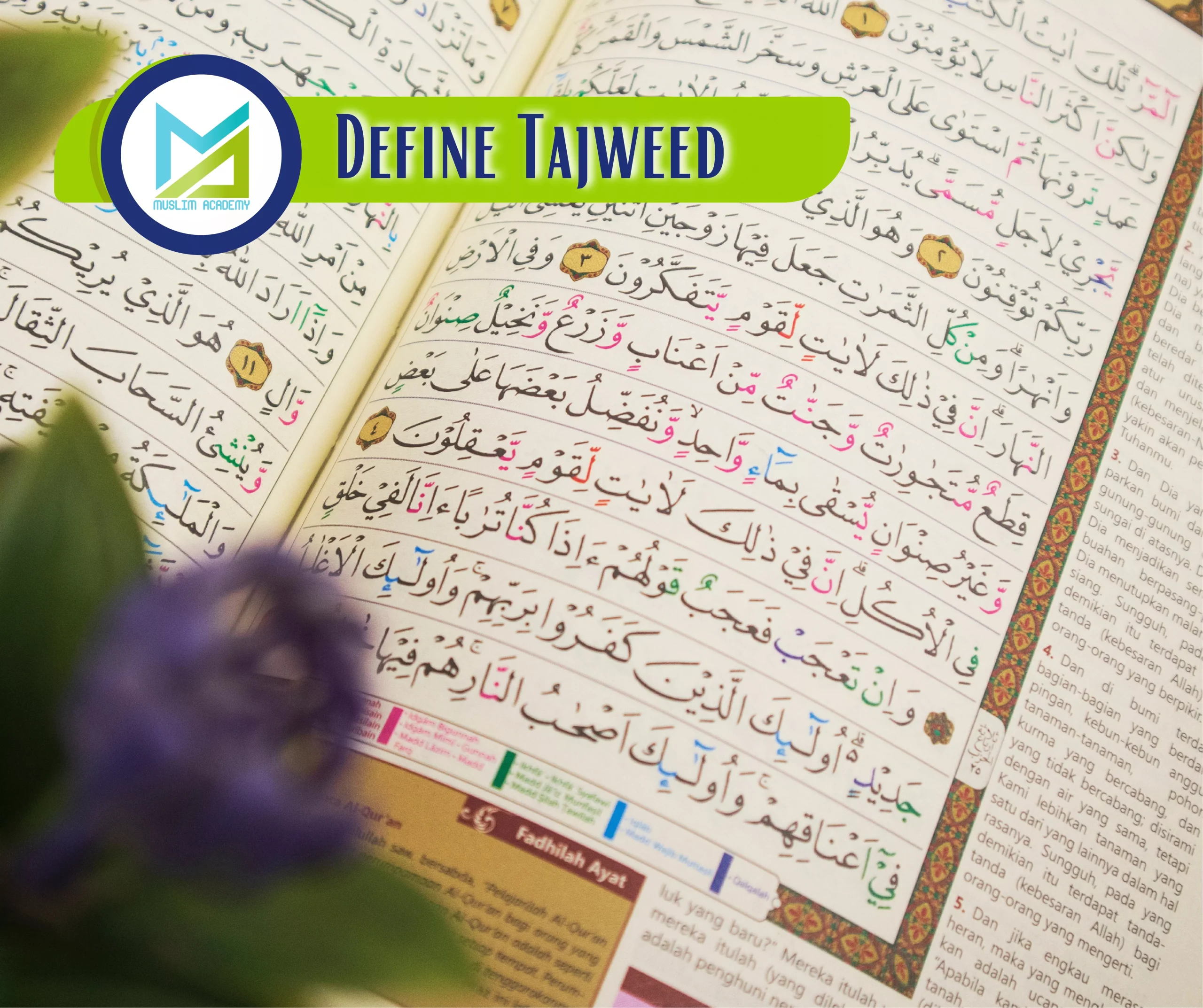 Define Tajweed, Muslim Academy