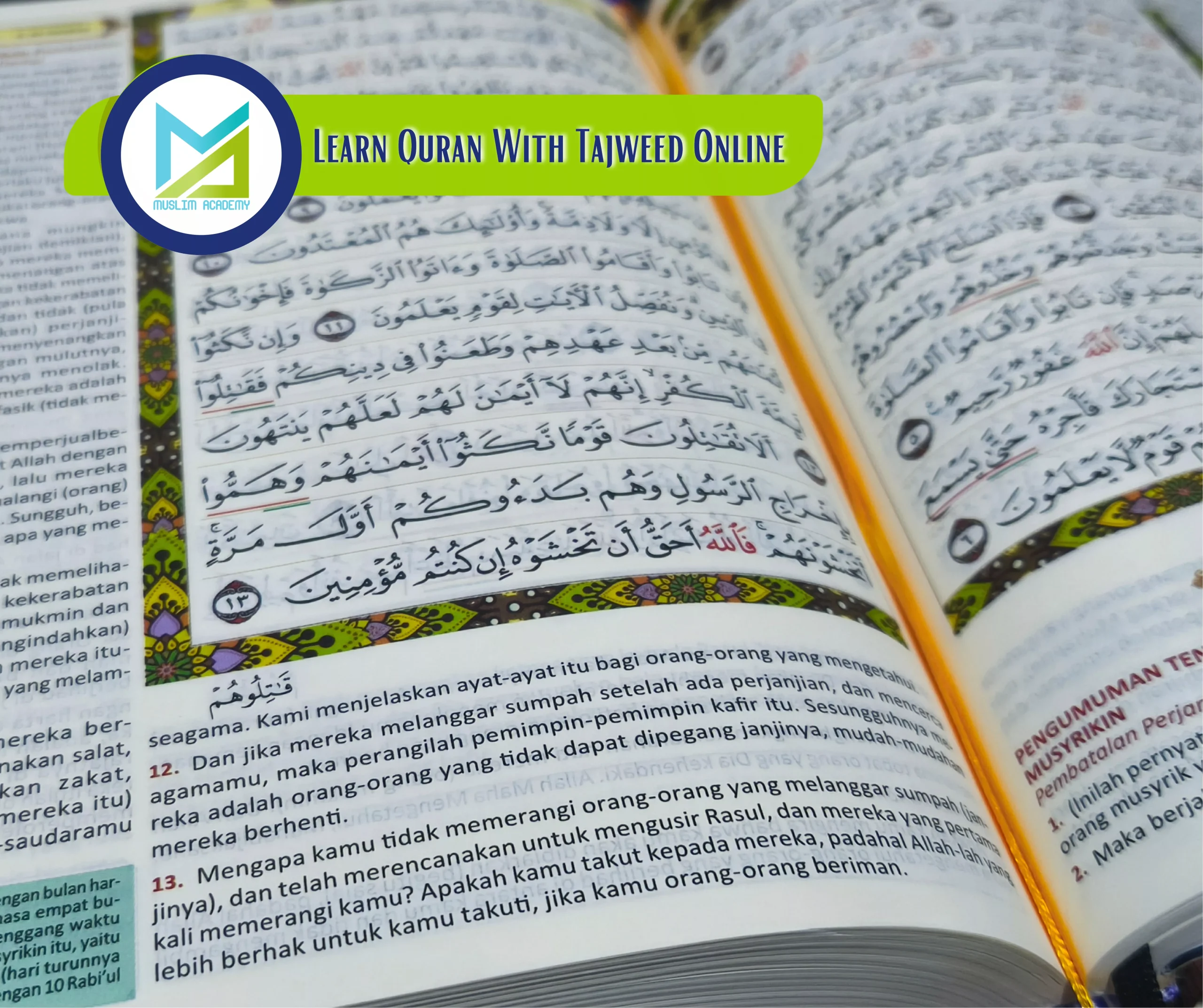 Learn Quran With Tajweed Online, Muslim Academy